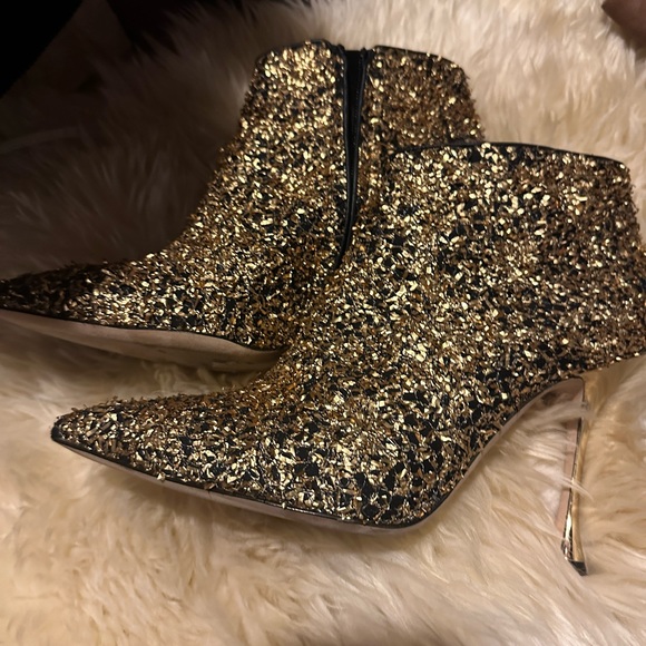 Manolo blahnik limited edition anniversary boot sz 40 gold 100% authentic - Picture 5 of 8